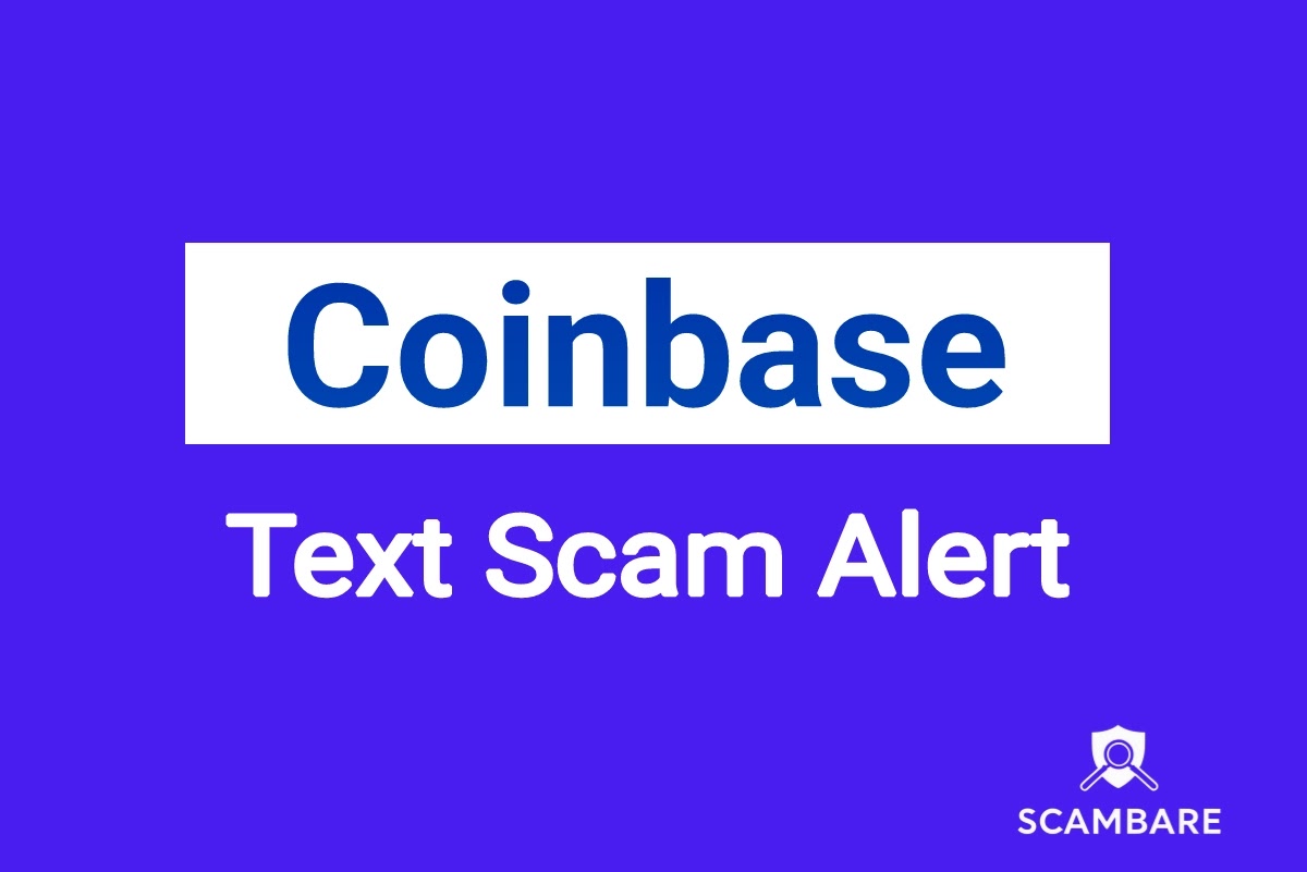 Image about Coinbase text scam.
